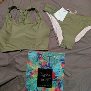NWT Olive green bathing suit